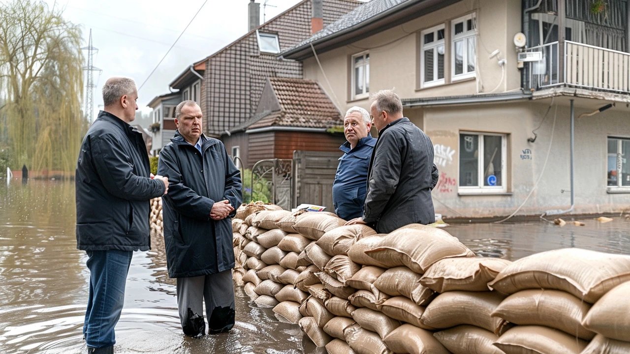 Massive Floods Prompt Evacuations in Germany as Chancellor Scholz Surveys Damage