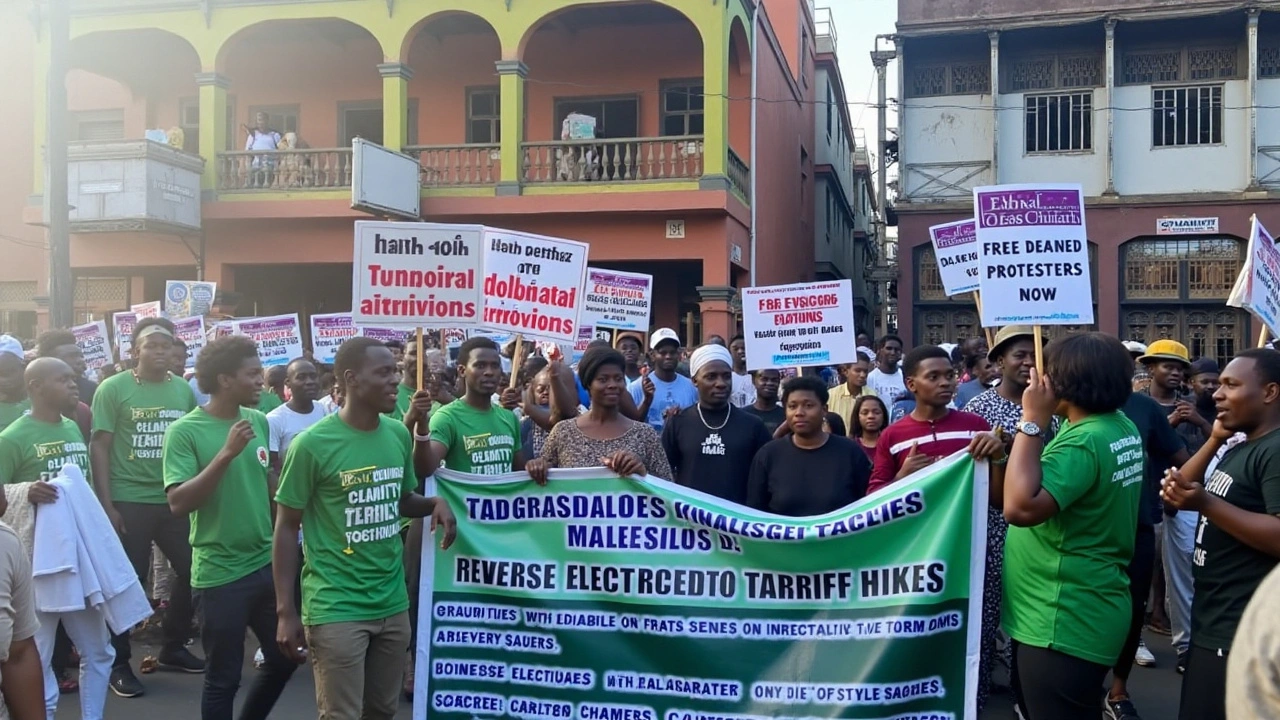 Lagos Demonstrators Reject 'Nigeria, We Hail Thee', Chant Old Anthem in Protest