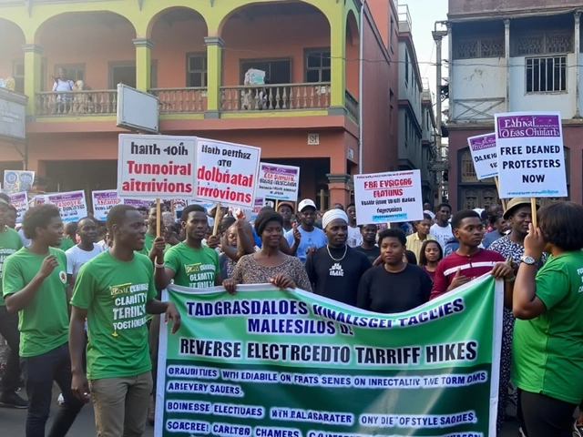 Lagos Demonstrators Reject 'Nigeria, We Hail Thee', Chant Old Anthem in Protest